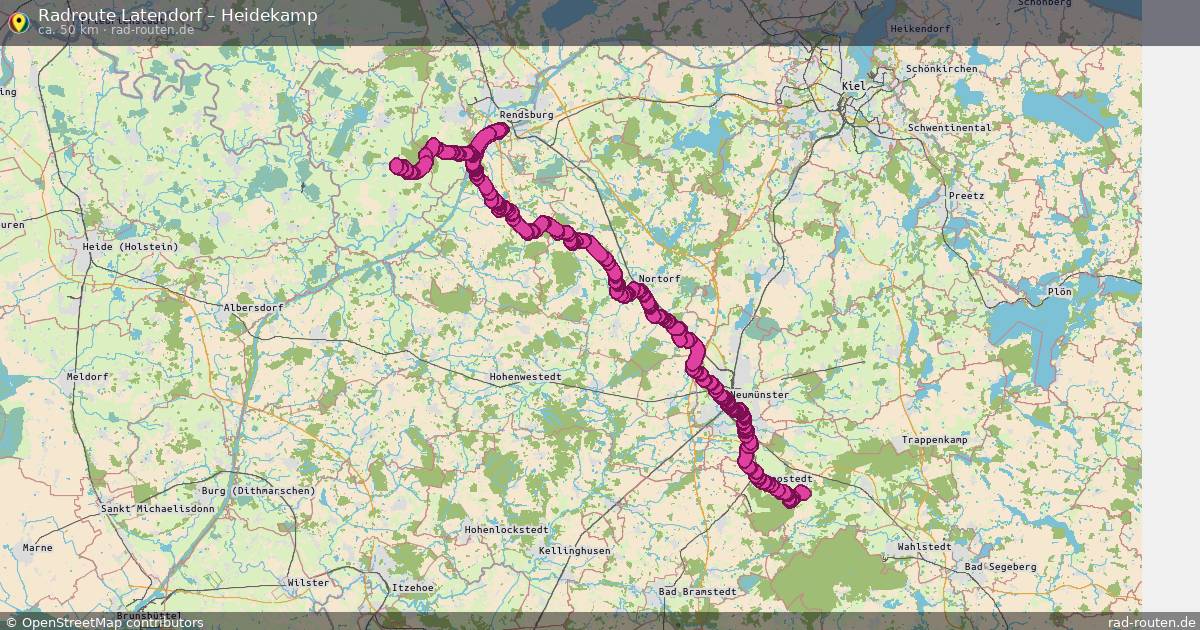 Fahrradroute Latendorf – Heidekamp