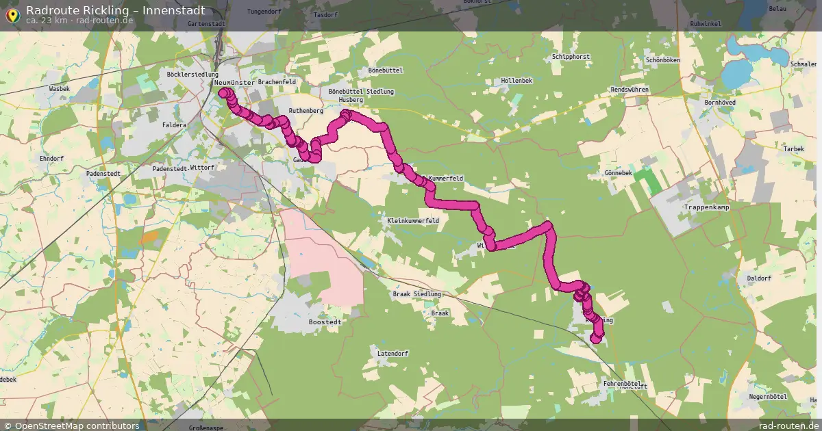Radtour Rickling – Innenstadt