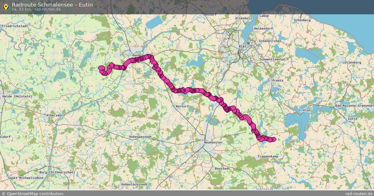 Fahrradroute Schmalensee – Tangstedt