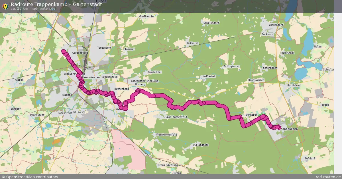 Radtour Trappenkamp – Gartenstadt