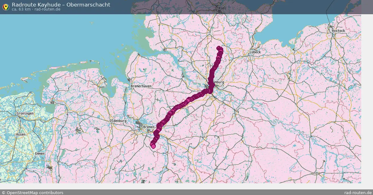 Fahrradroute Tangstedt – Asendorf (68 km) – Rad-Routen.de