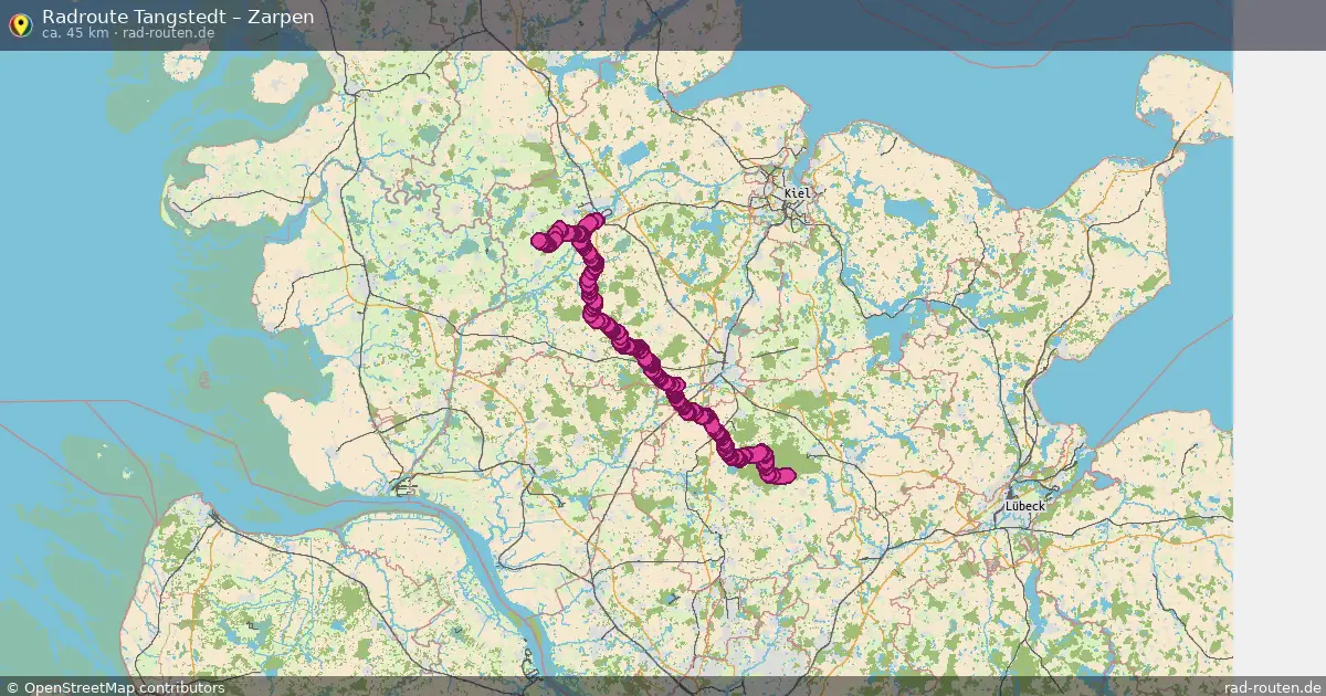 Fahrradroute Tangstedt – Schönbek (69 km) – Rad-Routen.de