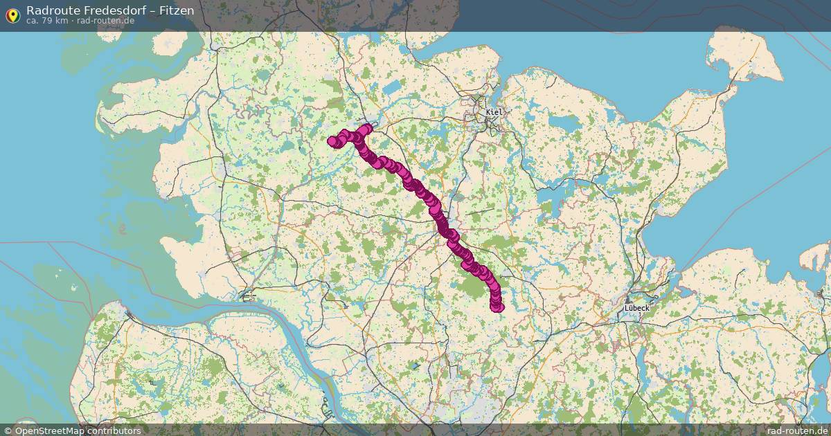 Fahrradroute Fredesdorf – Borstorf