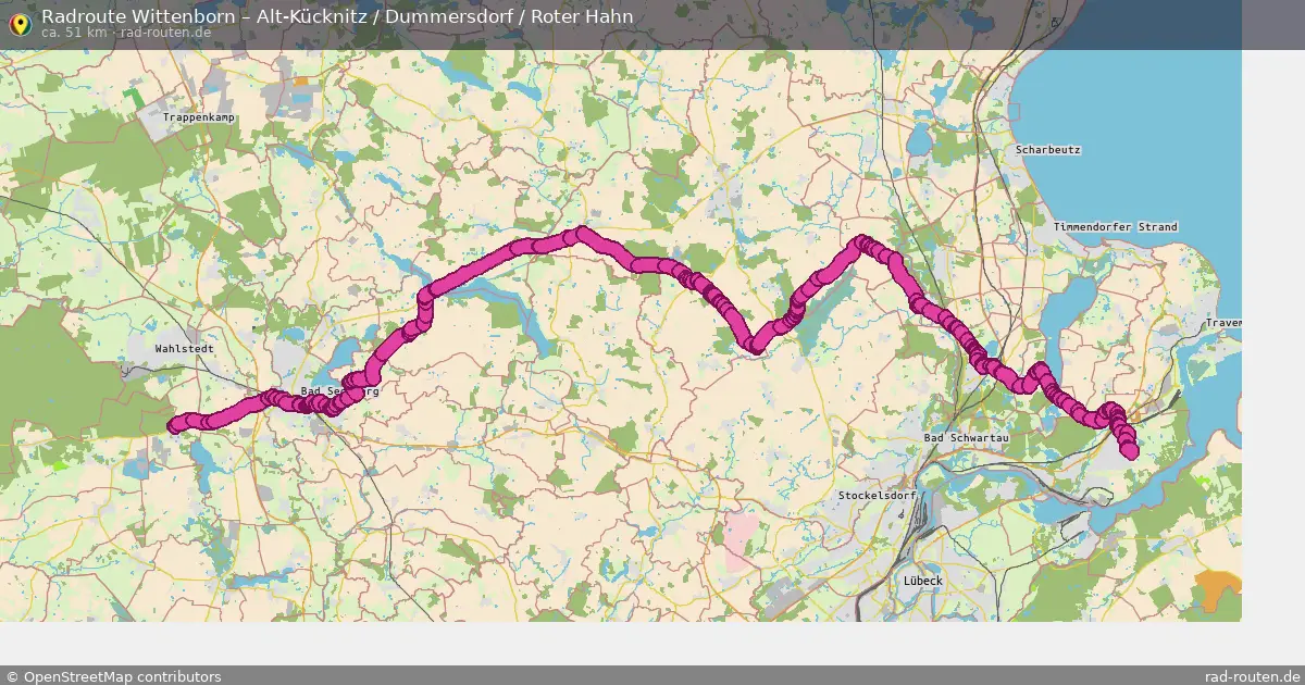 Radtour Wittenborn – Alt-Kücknitz   Dummersdorf   Roter Hahn
