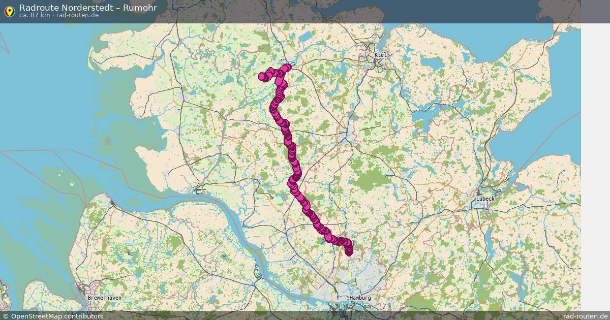 Fahrradroute Norderstedt – Rausdorf