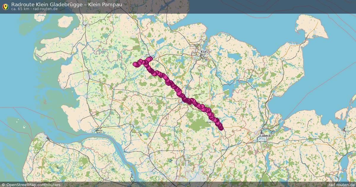 Fahrradroute Klein Gladebrügge – Fitzen