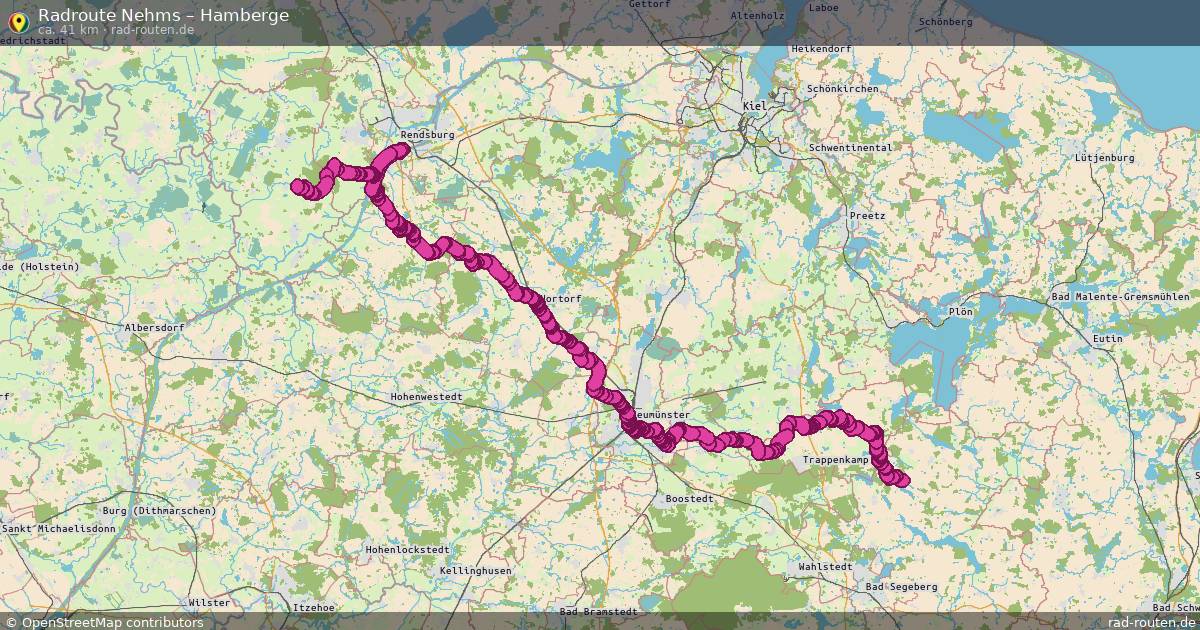 Fahrradroute Nehms – Bliestorf
