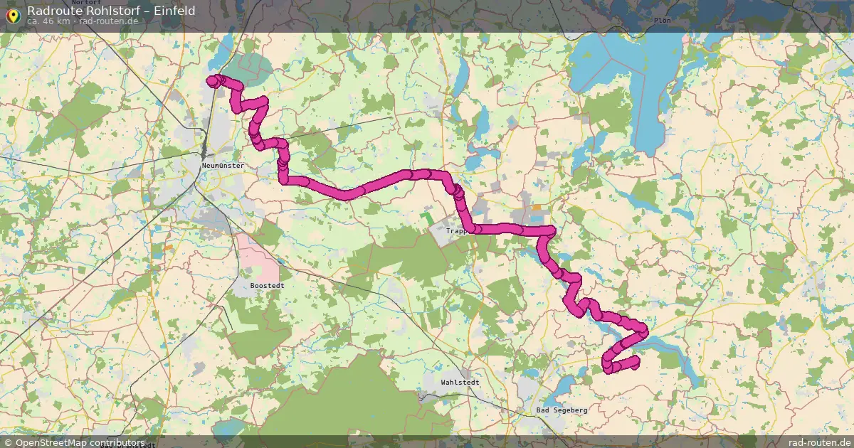 Fahrradroute Rohlstorf – Einfeld