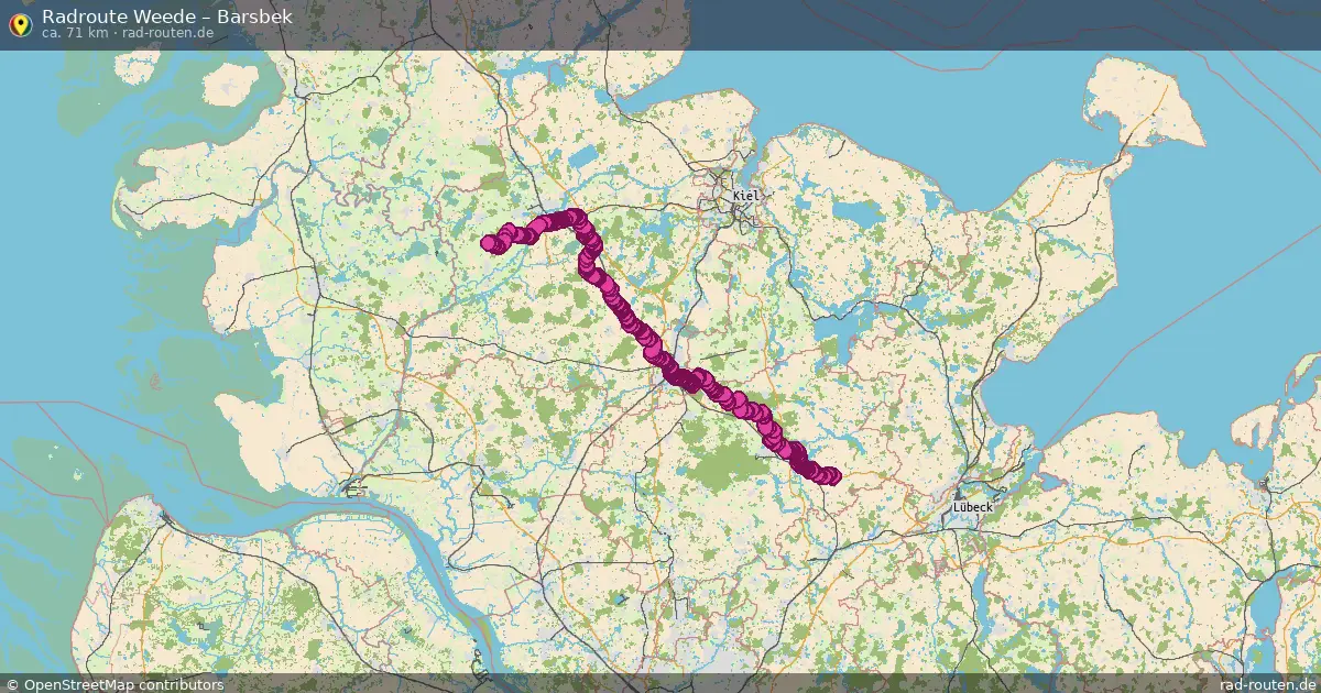 Fahrradroute Weede – Tröndel