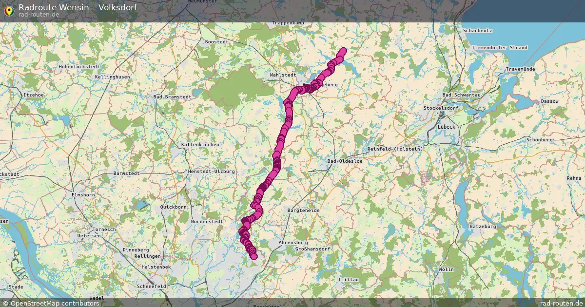 Radtour Wensin – Volksdorf