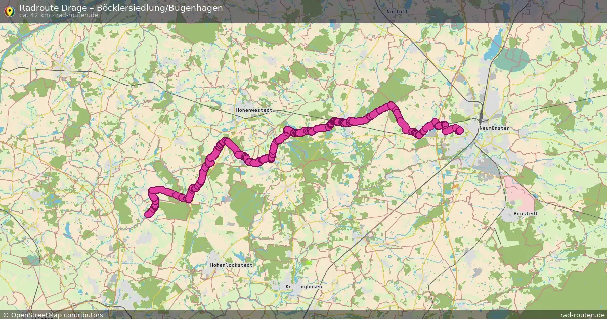 Radtour Drage – Böcklersiedlung Bugenhagen