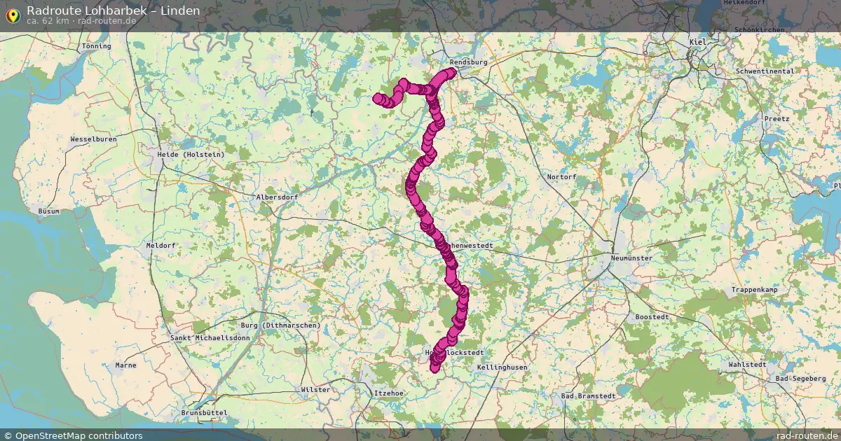 Fahrradroute Lohbarbek – Schmedeswurth (85 km) – Rad-Routen.de