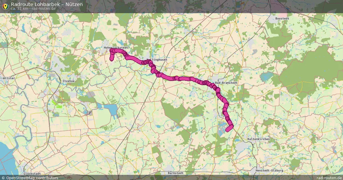Fahrradroute Lohbarbek – Nützen (31 km) – Rad-Routen.de