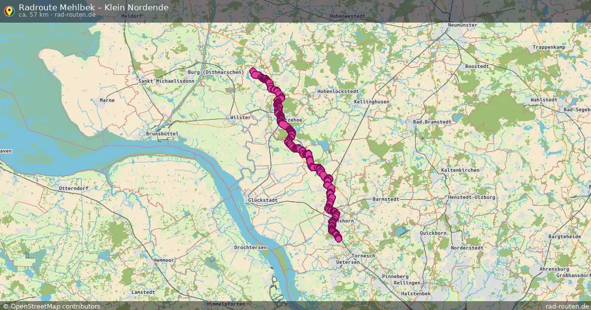 Radtour Mehlbek – Klein Nordende
