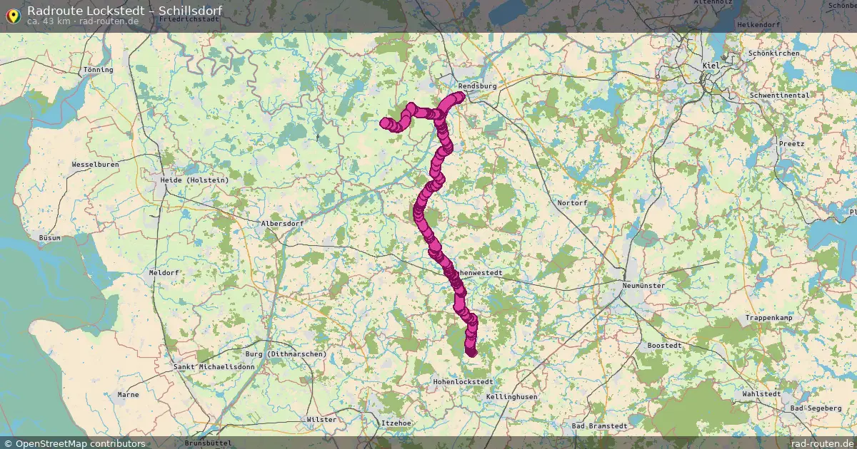 Fahrradroute Lockstedt – Gettorf (83 km) – Rad-Routen.de