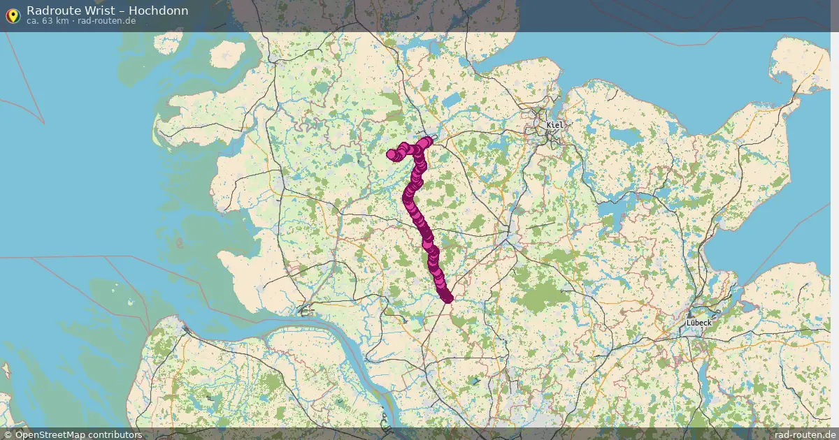 Fahrradroute Wrist – Rumohr (53 km) – Rad-Routen.de