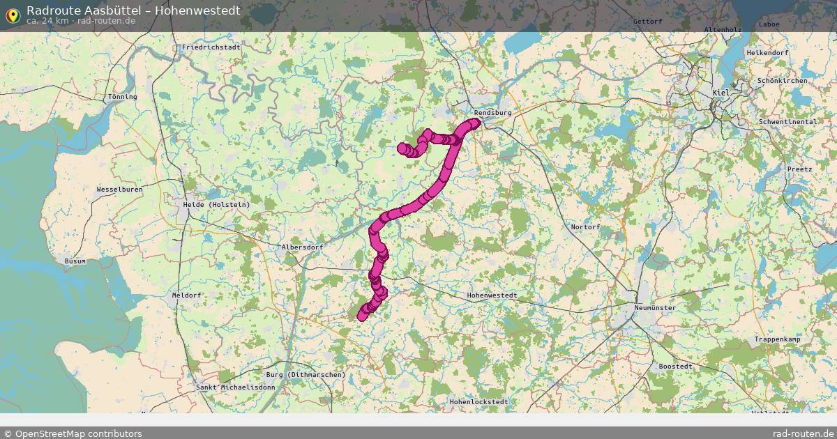 Fahrradroute Aasbüttel – Süderhöft