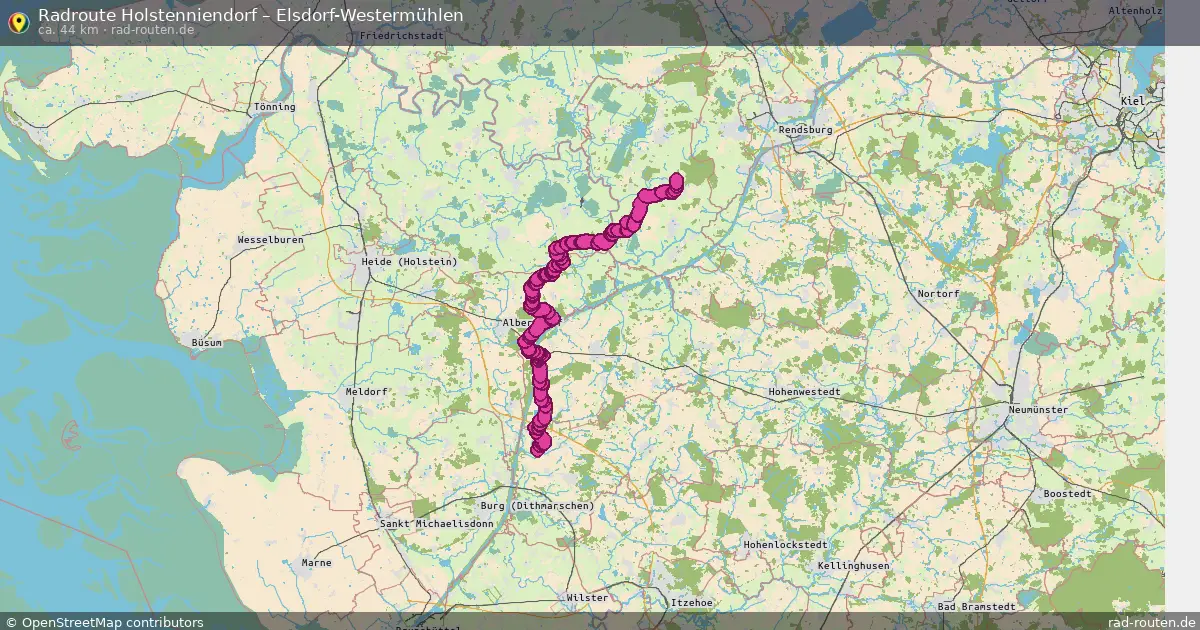 Fahrradroute Holstenniendorf – Ehndorf (44 km) – Rad-Routen.de