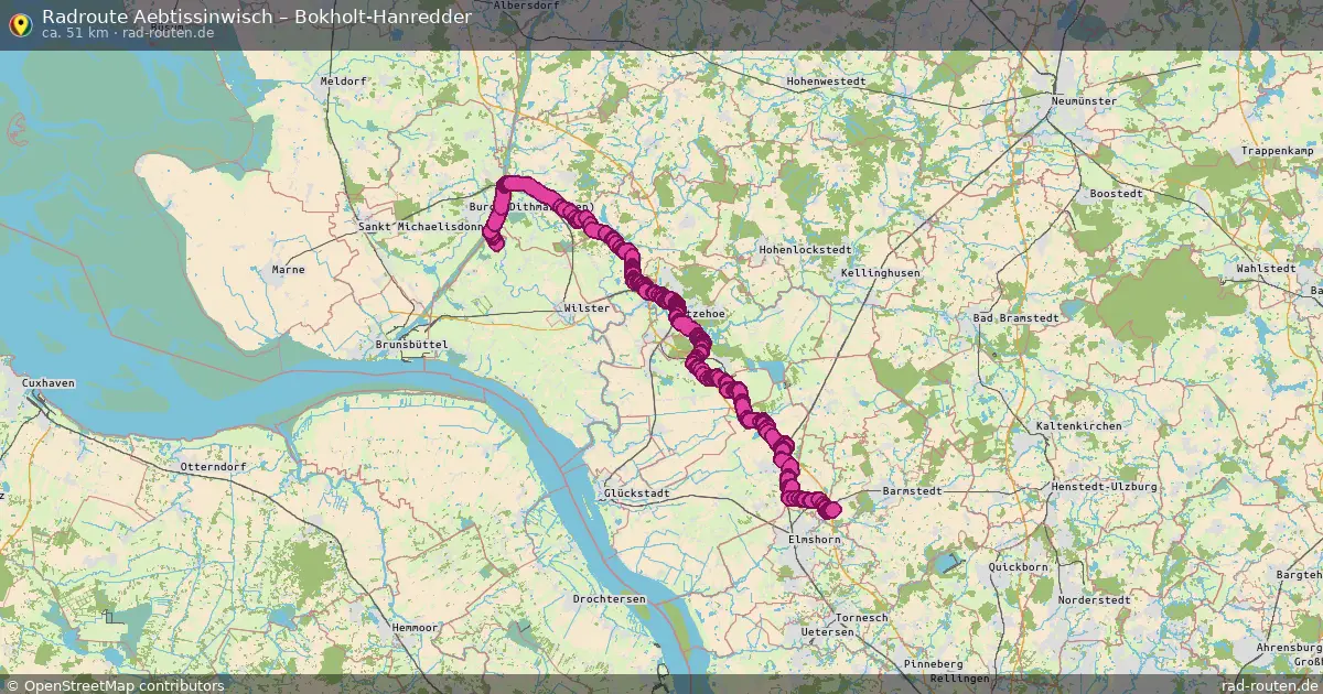 Radtour Aebtissinwisch – Bokholt-Hanredder