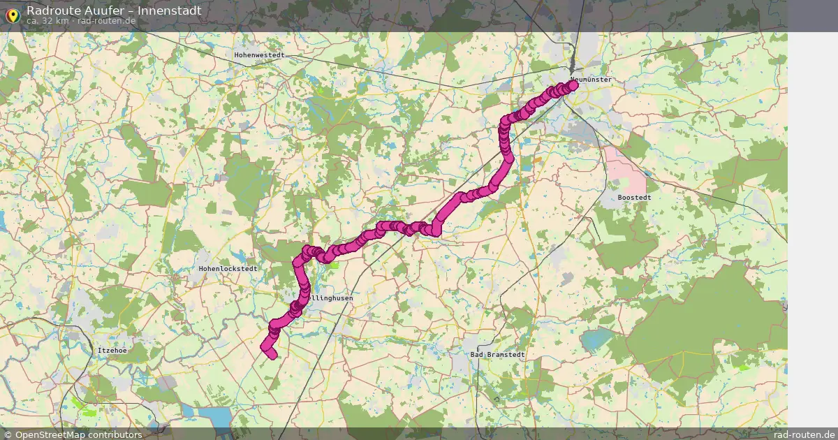 Radtour Auufer – Innenstadt