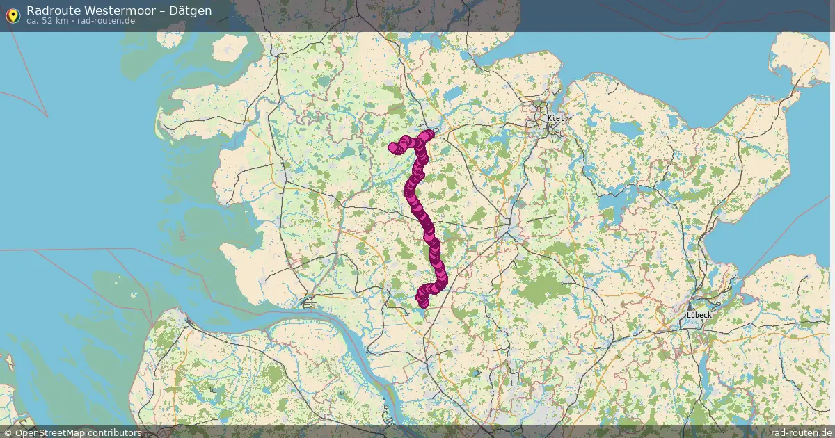 Fahrradroute Westermoor – Dätgen (52 km) – Rad-Routen.de