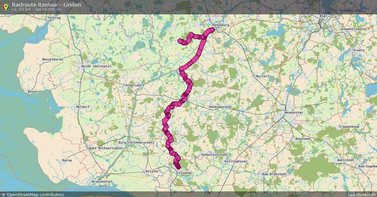 Fahrradroute Itzehoe – Bokel