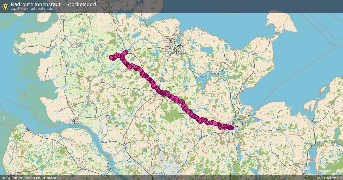 Fahrradroute Innenstadt – Schashagen