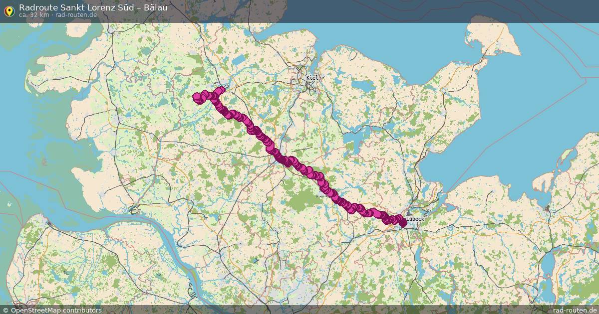 Fahrradroute Sankt Lorenz Süd – Stolpe