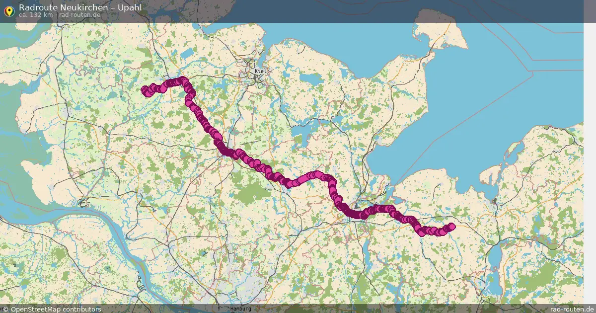 Fahrradroute Kabelhorst – Upahl (109 km) – Rad-Routen.de