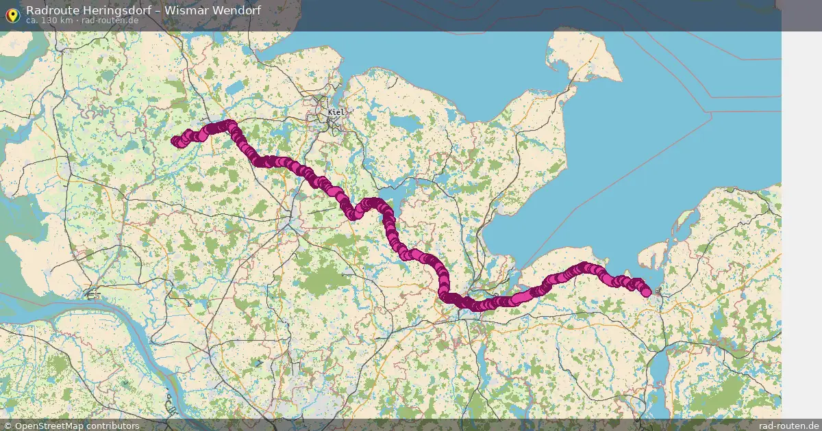 Fahrradroute Manhagen – Wismar Wendorf (110 km) – Rad-Routen.de
