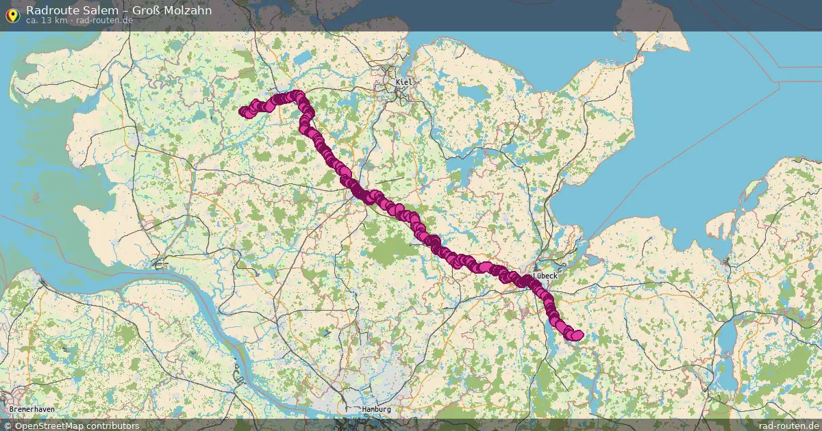 Fahrradroute Oldenburg In Holstein – Groß Molzahn (96 km) – Rad-Routen.de