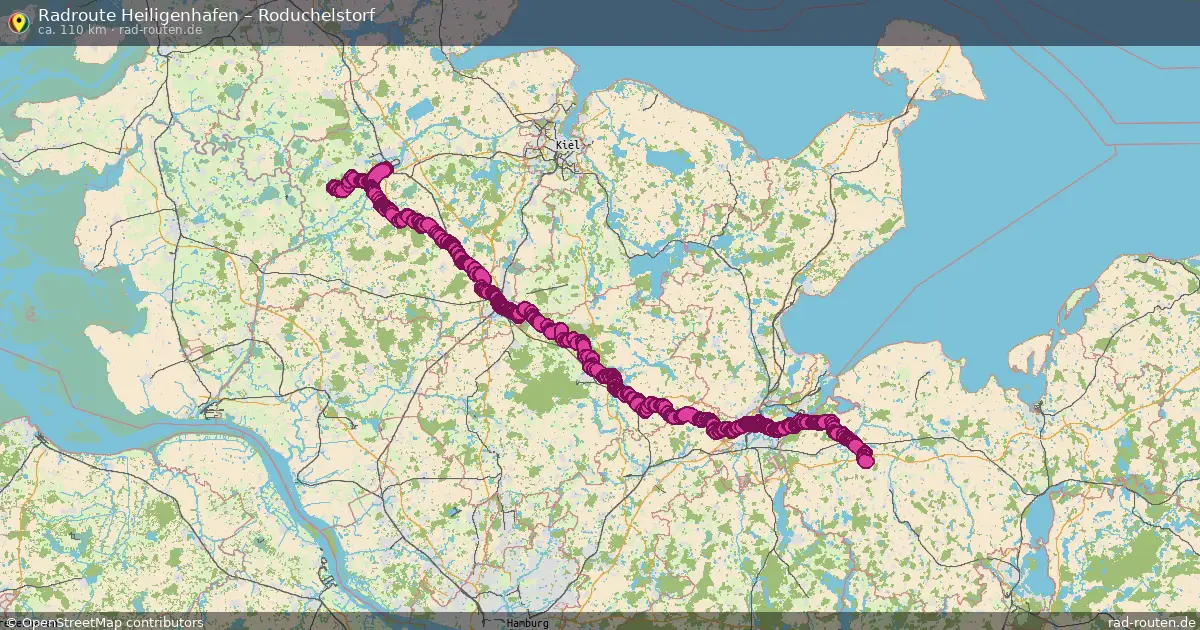Fahrradroute Altenkrempe – Roduchelstorf (63 km) – Rad-Routen.de