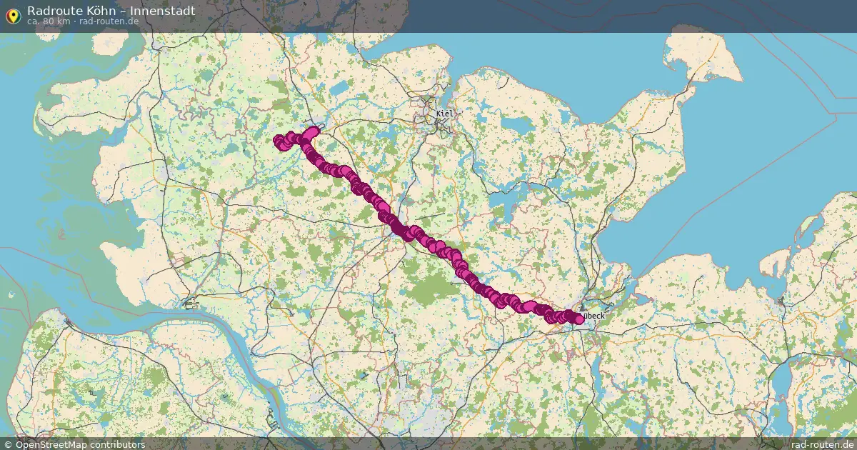 Fahrradroute Altenkrempe – Innenstadt (38 km) – Rad-Routen.de
