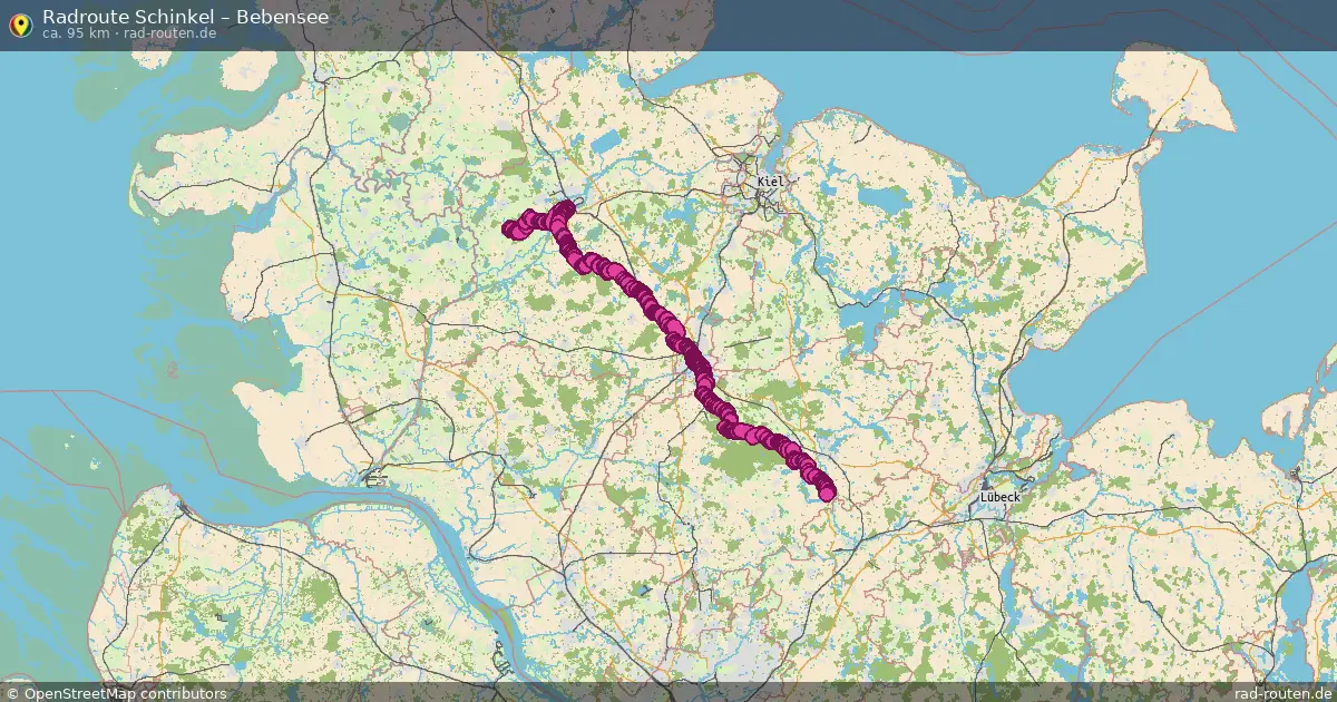 Fahrradroute Kasseedorf – Bebensee (62 km) – Rad-Routen.de