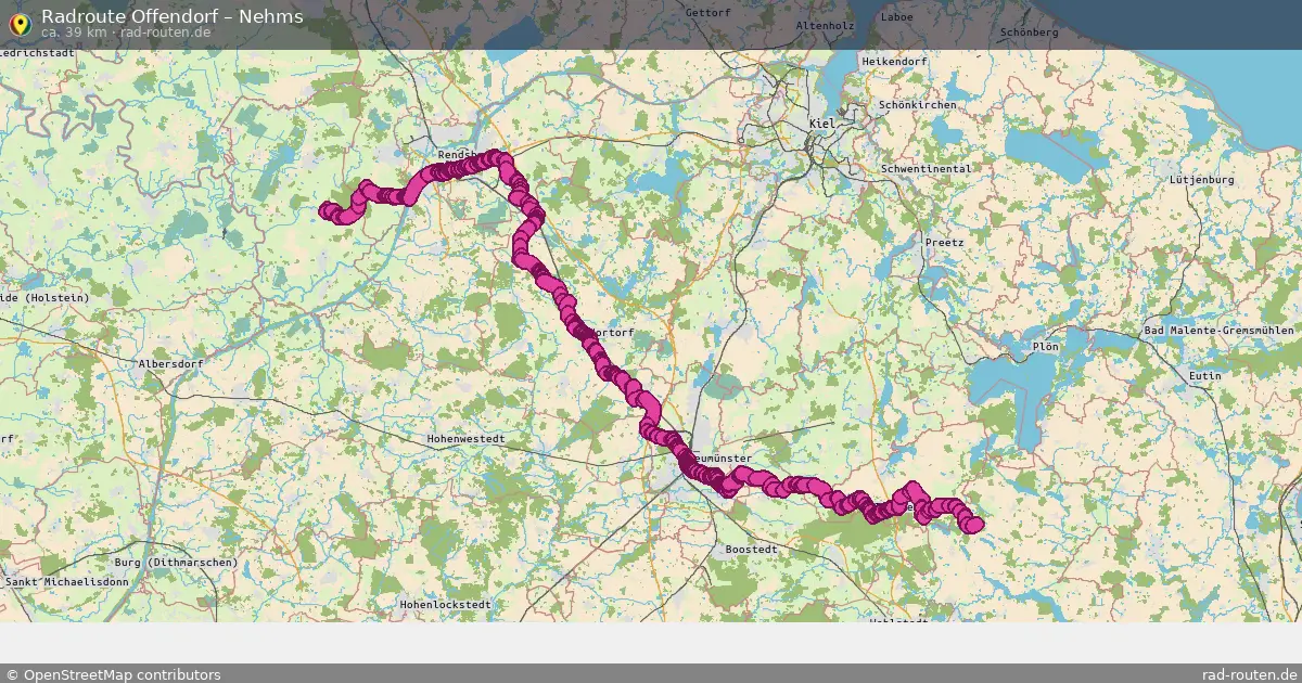 Fahrradroute Offendorf – Nehms (39 km) – Rad-Routen.de