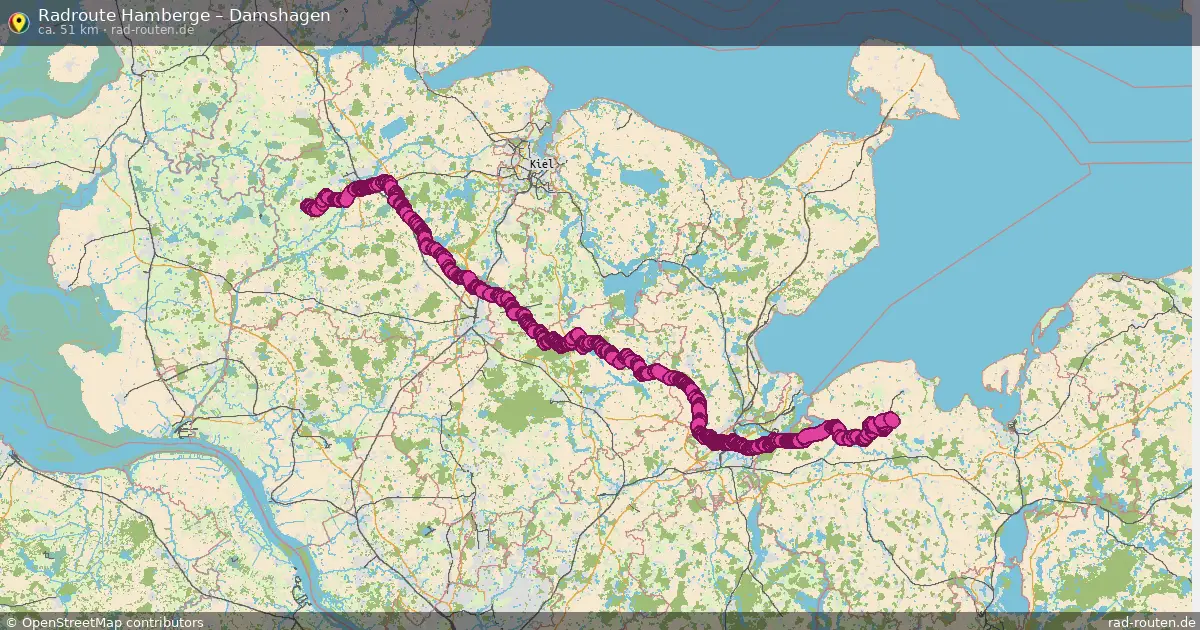 Fahrradroute Haffkrug – Damshagen (66 km) – Rad-Routen.de