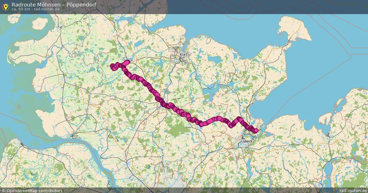 Fahrradroute Klingberg – Pöppendorf (20 km) – Rad-Routen.de