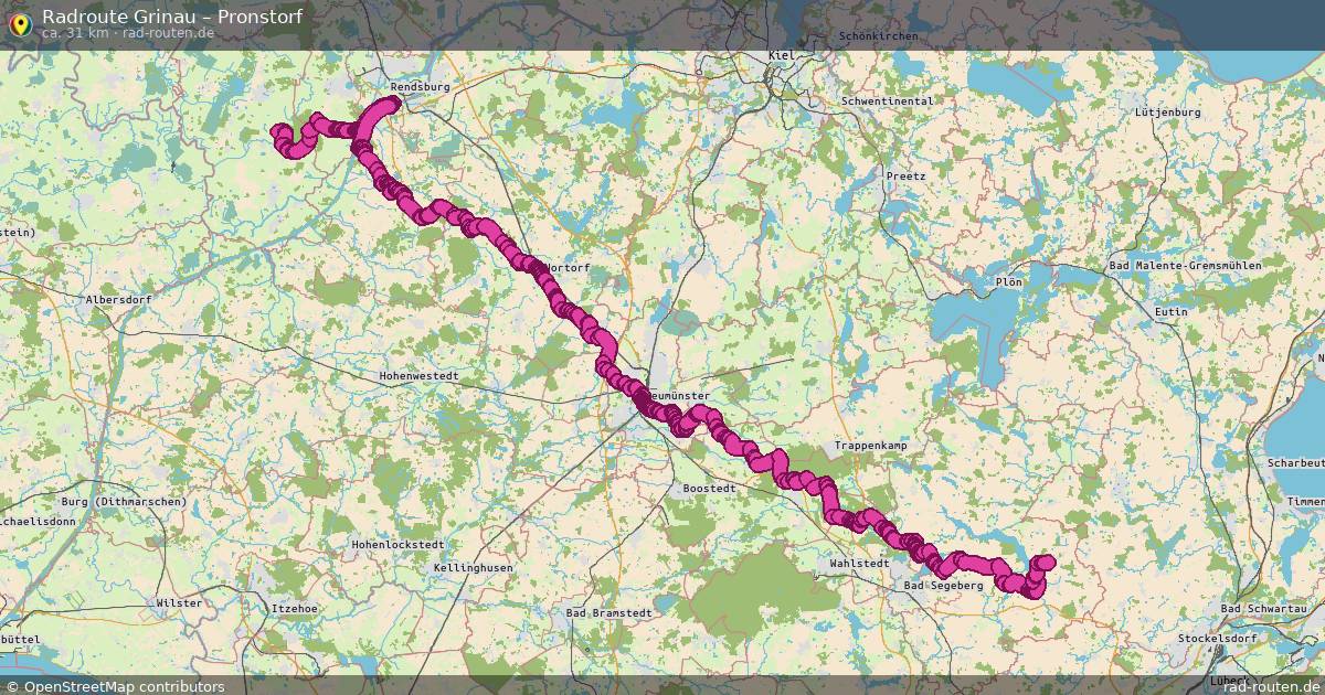 Fahrradroute Dörnick – Pronstorf