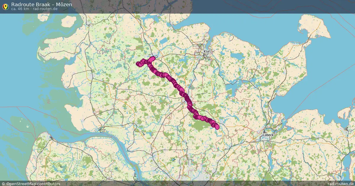 Fahrradroute Dannau – Mözen (65 km) – Rad-Routen.de