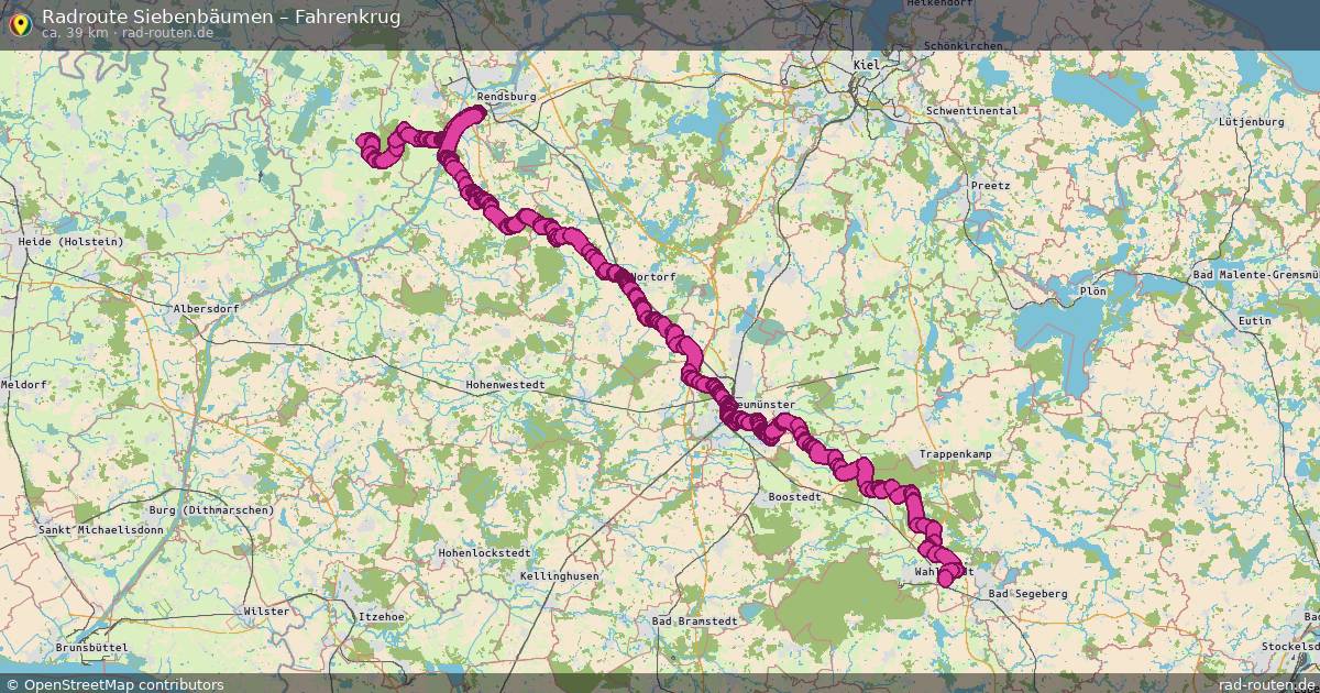 Fahrradroute Hohwacht – Fahrenkrug