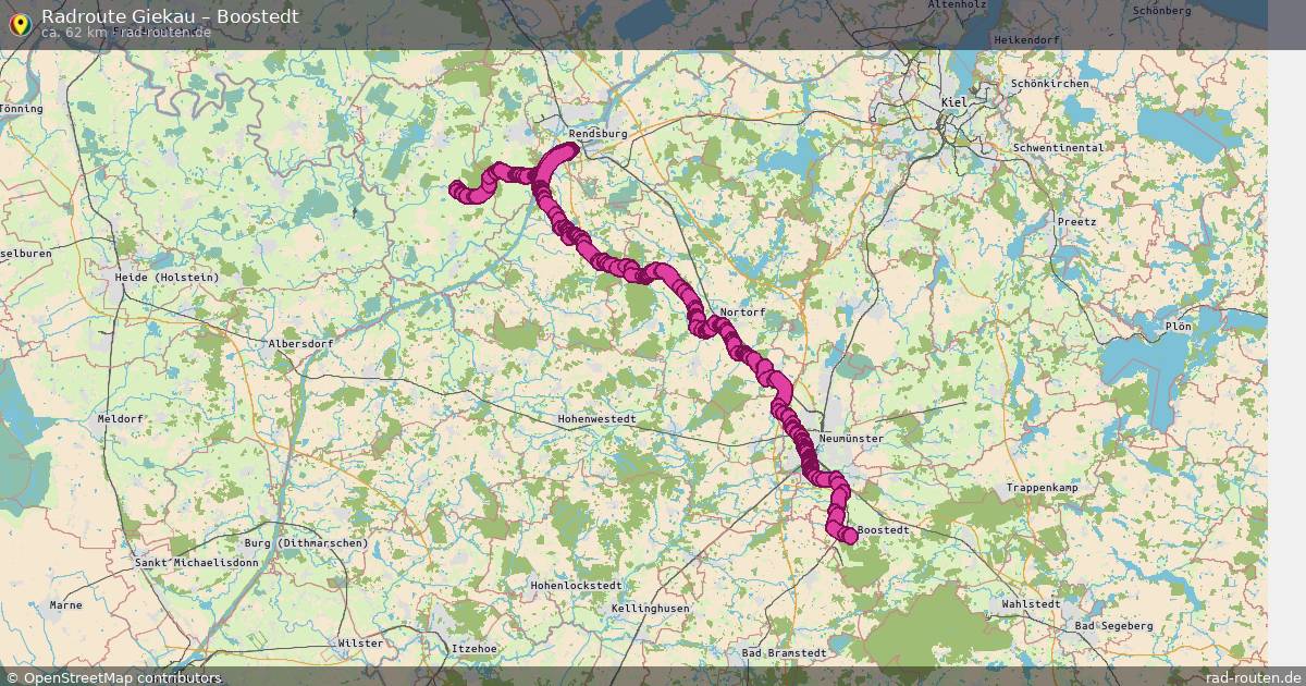 Fahrradroute Schwartbuck – Boostedt