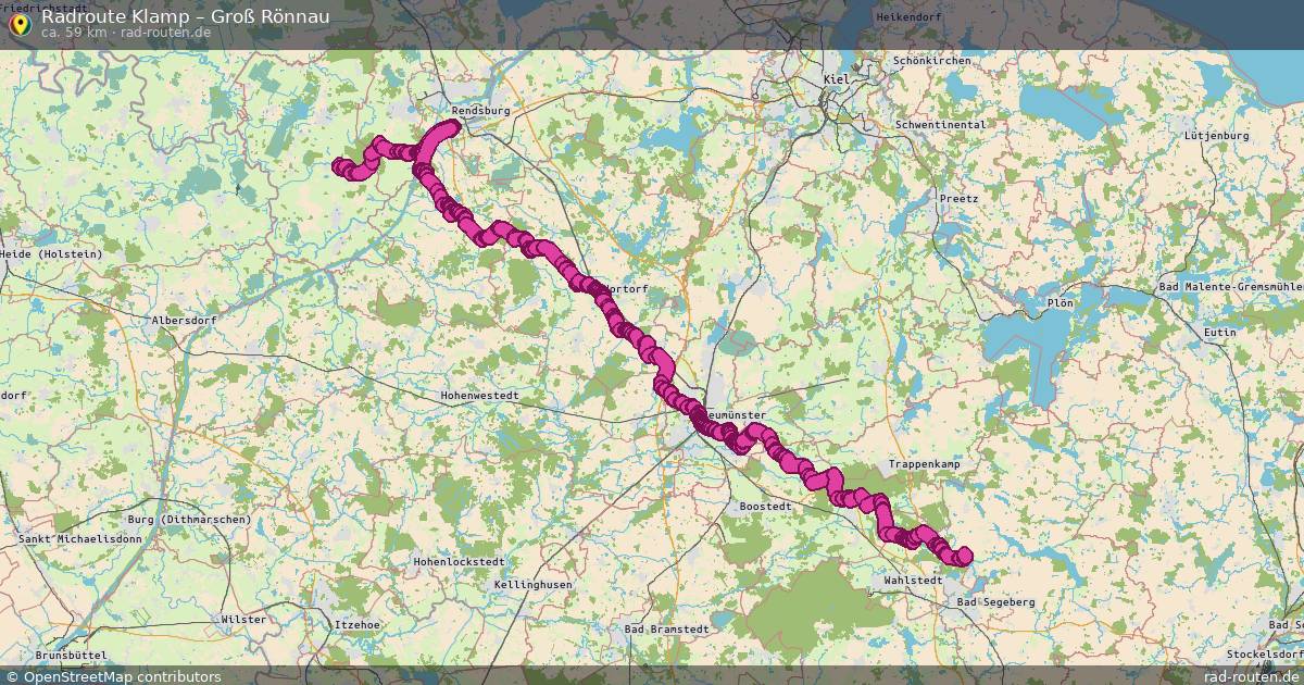 Fahrradroute Mönkeberg – Groß Rönnau