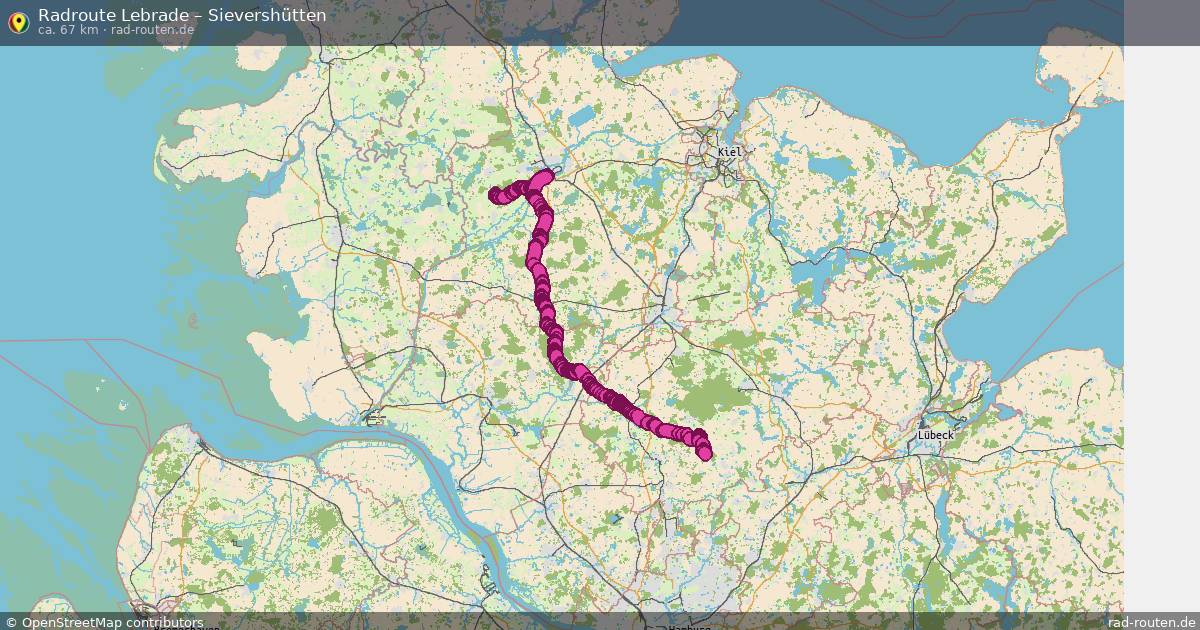 Fahrradroute Quarnbek – Sievershütten