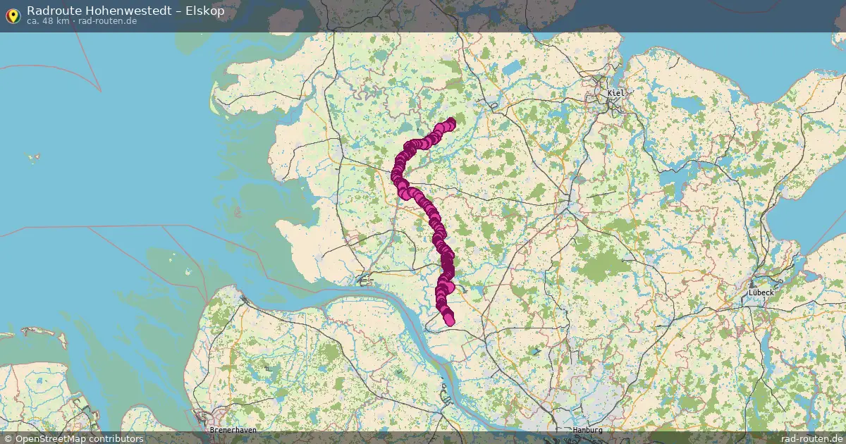 Fahrradroute Brinjahe – Elskop (60 km) – Rad-Routen.de