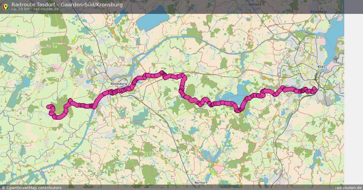 Fahrradroute Emkendorf – Gaarden-Süd Kronsburg