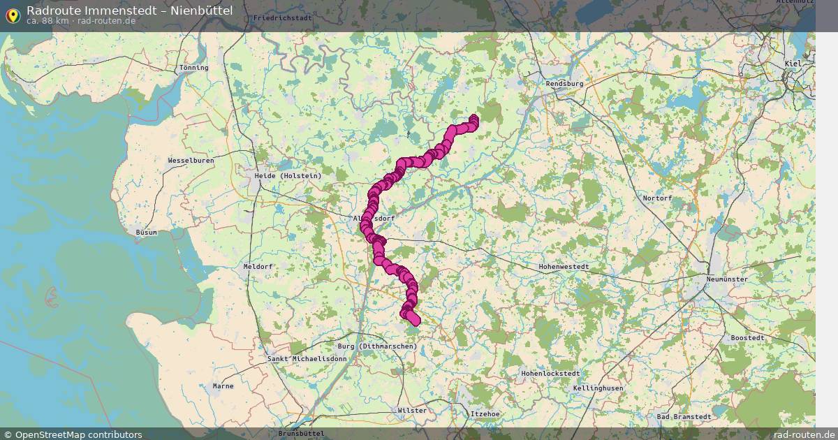 Fahrradroute Ostenfeld – Nienbüttel