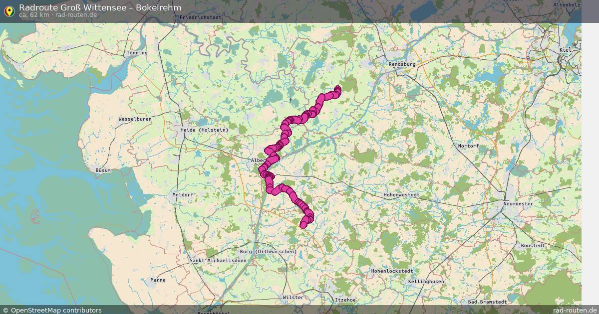 Fahrradroute Rickert – Bokelrehm