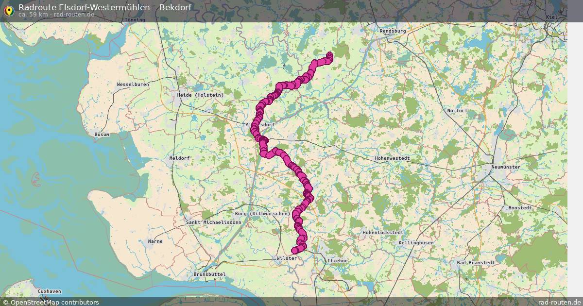 Fahrradroute Elsdorf-Westermühlen – Bekdorf