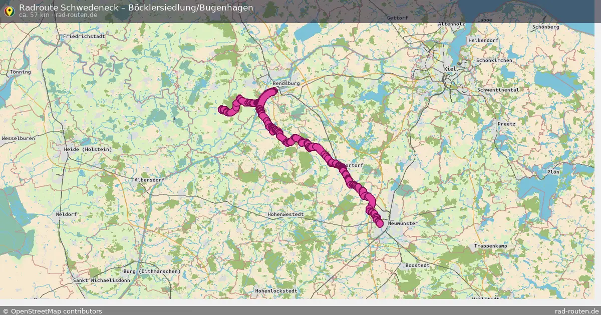 Radtour Dörphof – Böcklersiedlung Bugenhagen