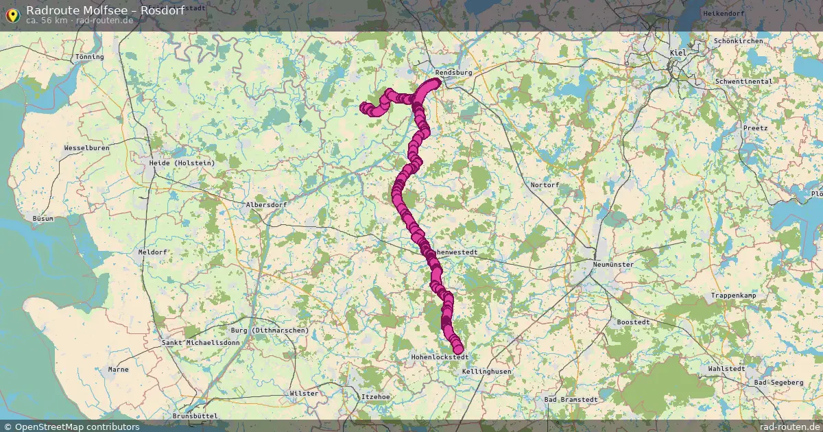 Fahrradroute Gammelby – Rosdorf